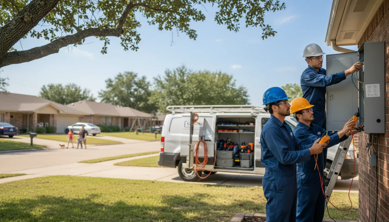 Certified electrician providing emergency electrical services in Fombell, PA